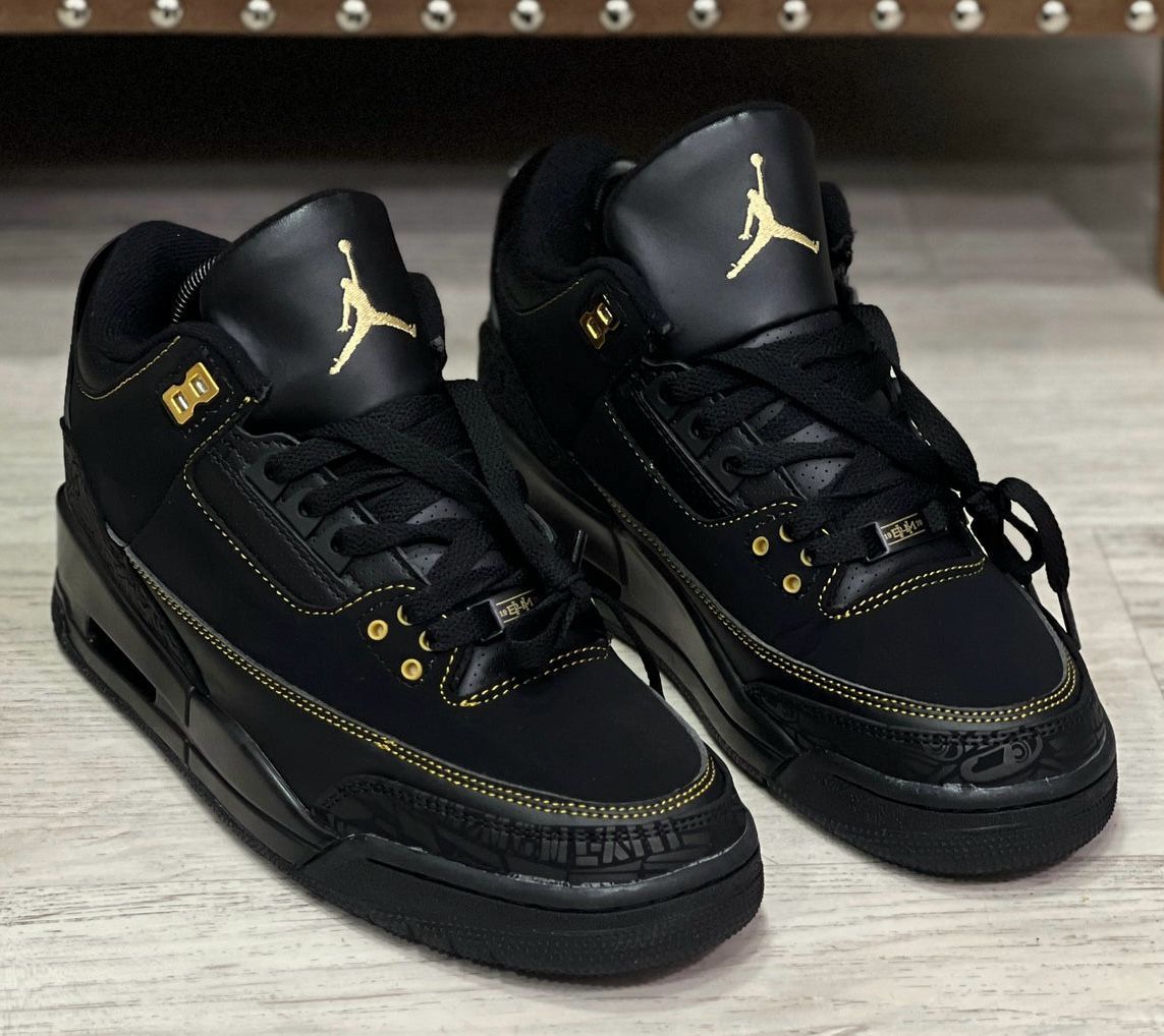 JORDAN RETRO 3 BLACK GOLD